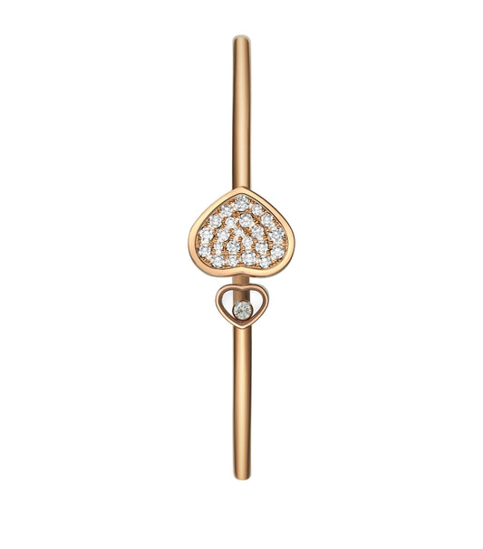 HAPPY HEART PINK GOLD BRACELET DIAMOND