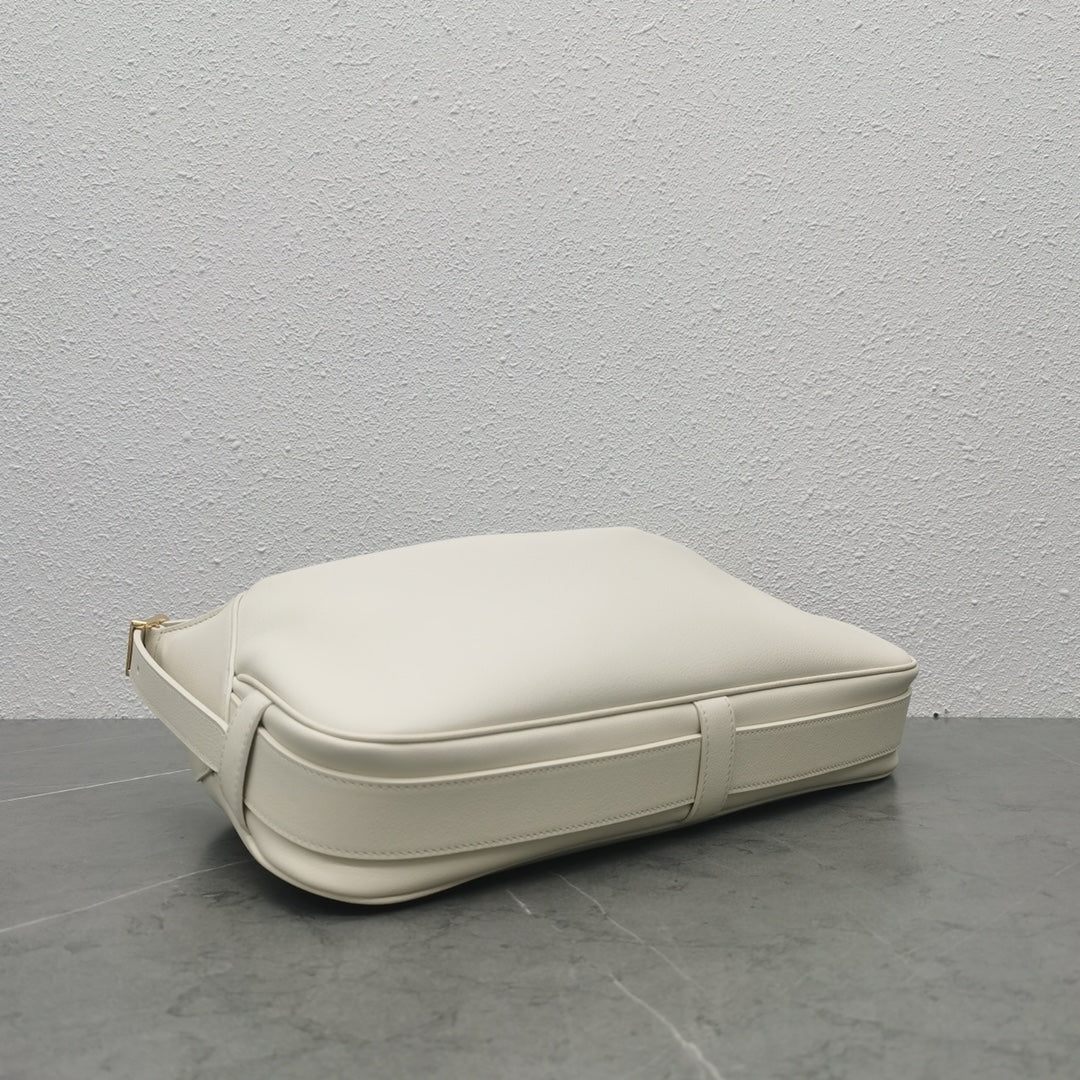 Celine 2026 Romy Bag 34cm White Smooth Calfskin 281926