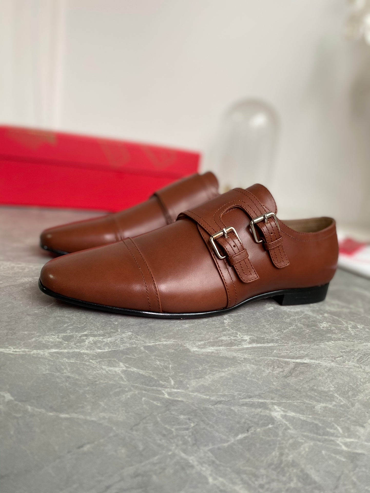 Christian Louboutin Mortimer Double Monk Strap Loafer Leather 863804