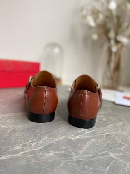 Christian Louboutin Mortimer Double Monk Strap Loafer Leather 863804