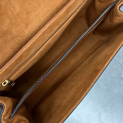 Celine 2026 Teen Soft 16 Bag 23cm Brown Smooth Calfskin