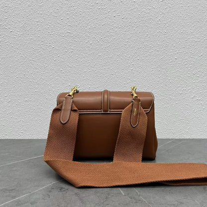 Celine 2026 Teen Soft 16 Bag 23cm Brown Smooth Calfskin