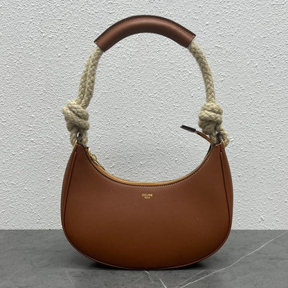 Celine 2026 Ava Strap Bag 24.5cm Tan Smooth Calfskin 281919