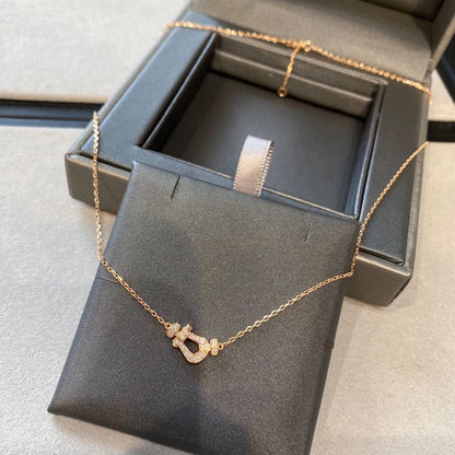 Fred Force 10 Small Model Pink Gold Necklace