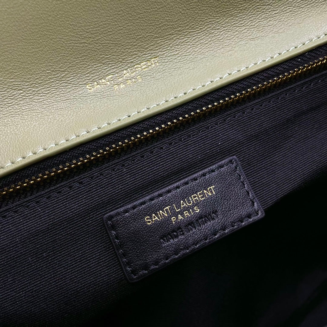 Niki Baby Shoulder Bag 28cm Green Sheepskin
