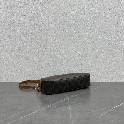 Celine 2026 Multi Bag 26cm Black Brown Canvas Leather