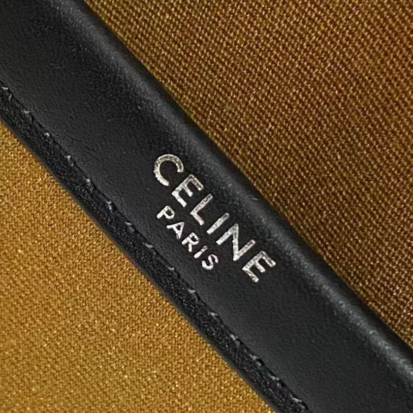 Celine 2026 Voyage Bag 45cm Black White Canvas Leather