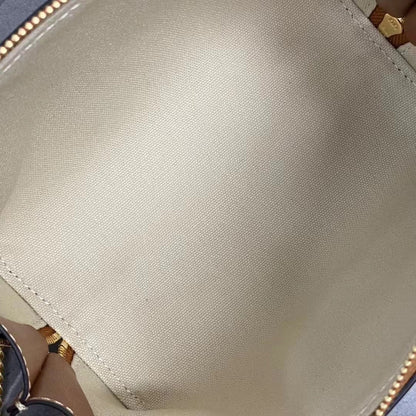 Celine 2026 Cuir Triomphe Clutch On Chain White Brown Canvas Calfskin