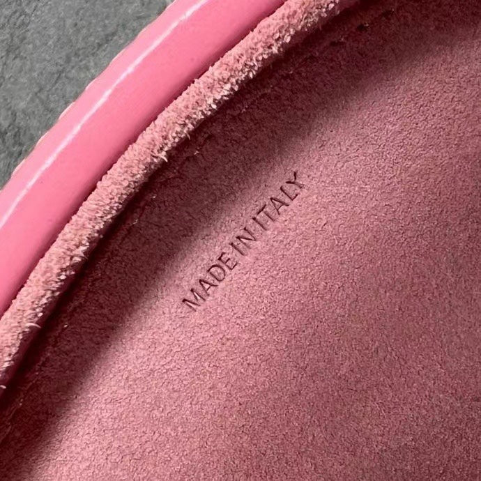 Celine 2026 Oval Minaudiere Cuir Triomphe Bag 14.5 Pink Leather