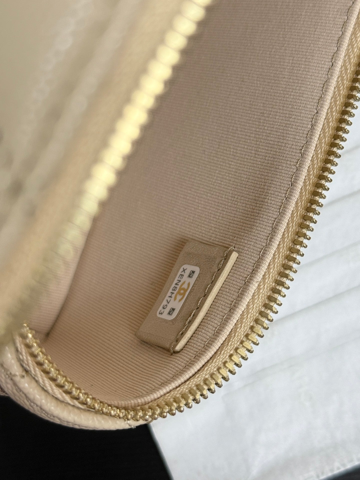 Chanel 2026 Vanity Bag 19cm Cream Calfskin