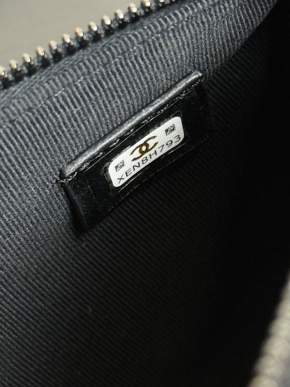 Chanel 2026 Bowling Bag 18.5cm Full Black Lambskin