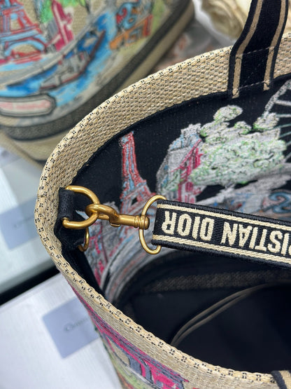 Dior 2026 City Postcard Resort Style Handbag "Paris Exclusive" Canvas 288604