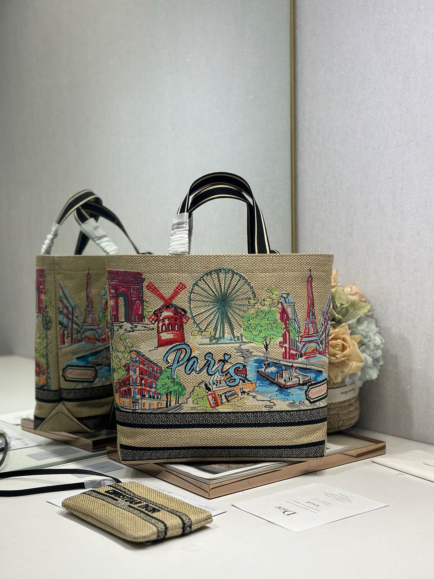 Dior 2026 City Postcard Resort Style Handbag "Paris Exclusive" Canvas 288604