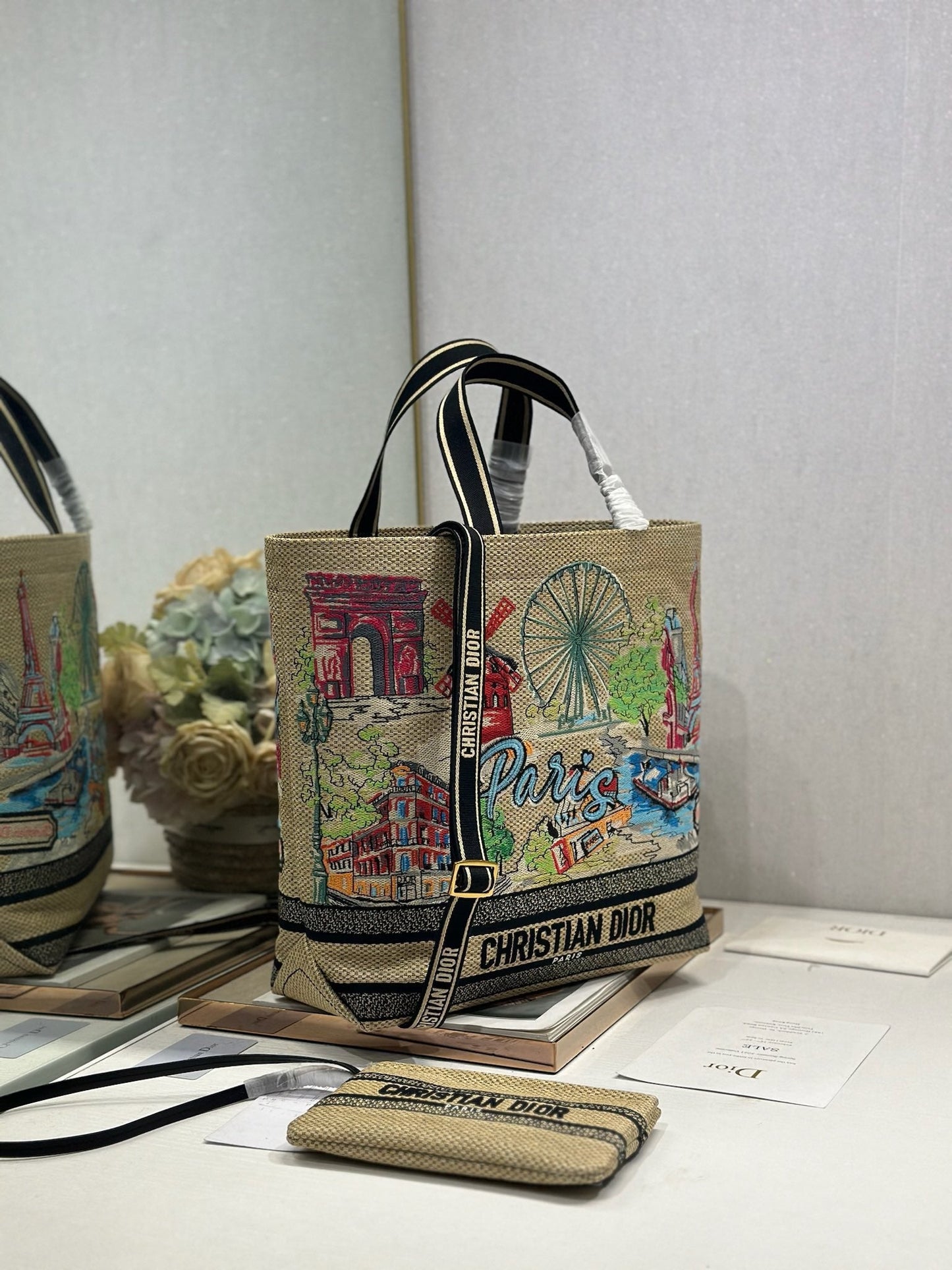 Dior 2026 City Postcard Resort Style Handbag "Paris Exclusive" Canvas 288604