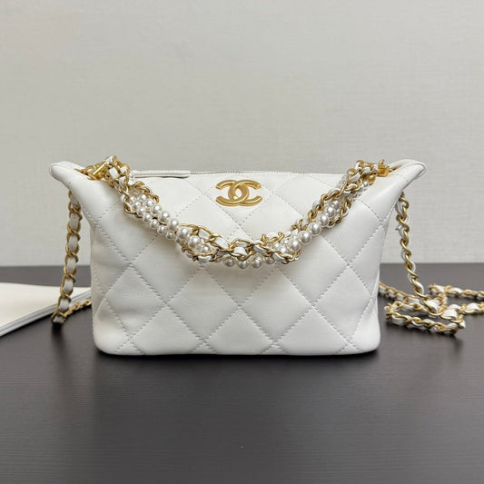Chanel 2026 Matelassé Pearl Chain Bag Lambskin