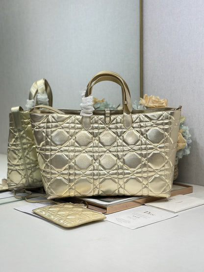 Dior 2026 Toujours Bag Gold Calfskin 288529