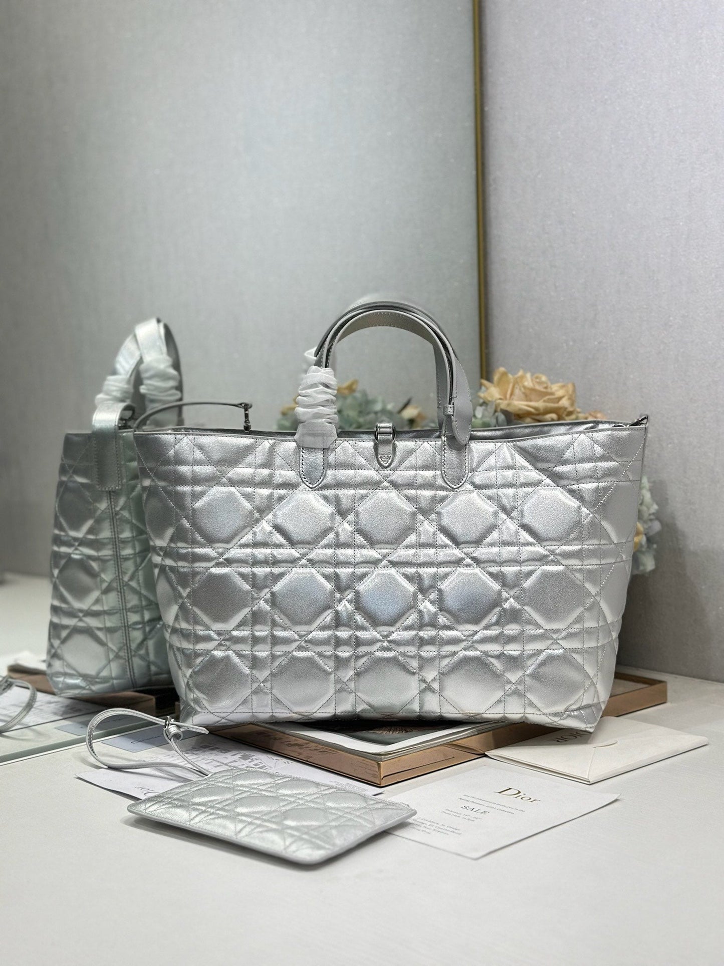 Dior 2026 Toujours Bag Silver Calfskin 288544