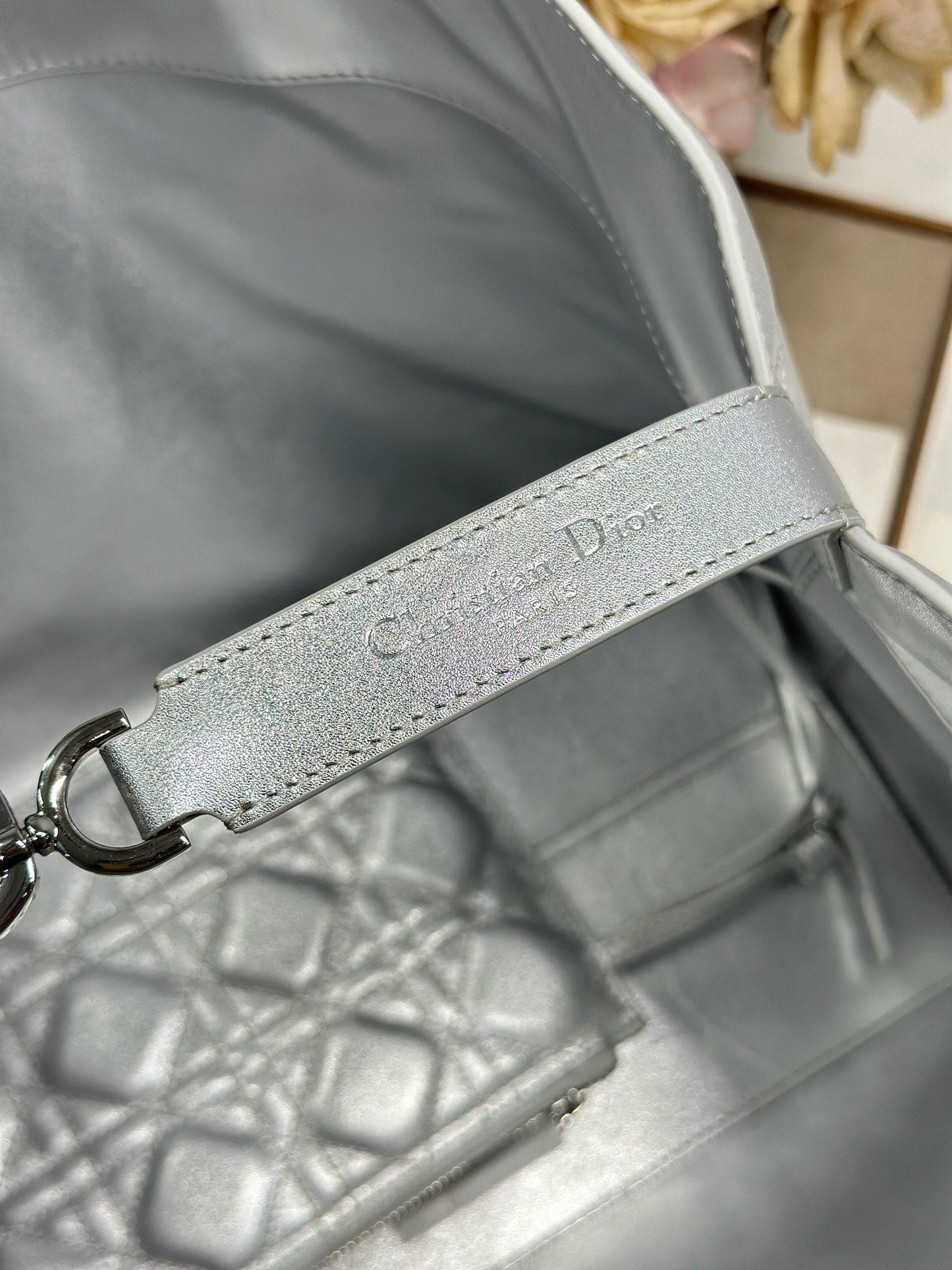 Dior 2026 Toujours Bag Silver Calfskin 288544