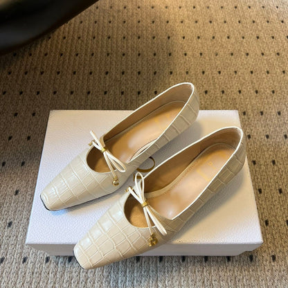 CD 26s Low Heel Pump 30 Beige Cowhide 651161