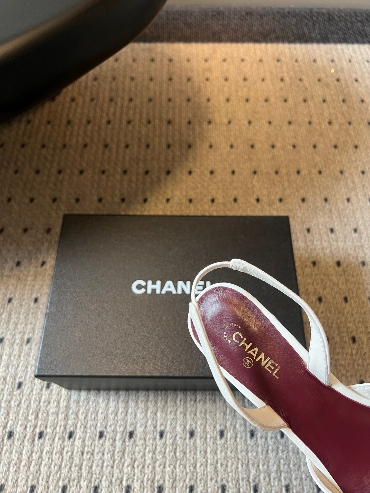 Chanel 2026 Square Toe Slingback Leather