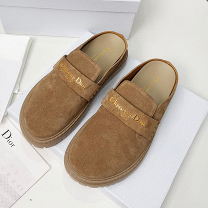 Dior 2026 Mule Light Brown Suede Cowhide 717873