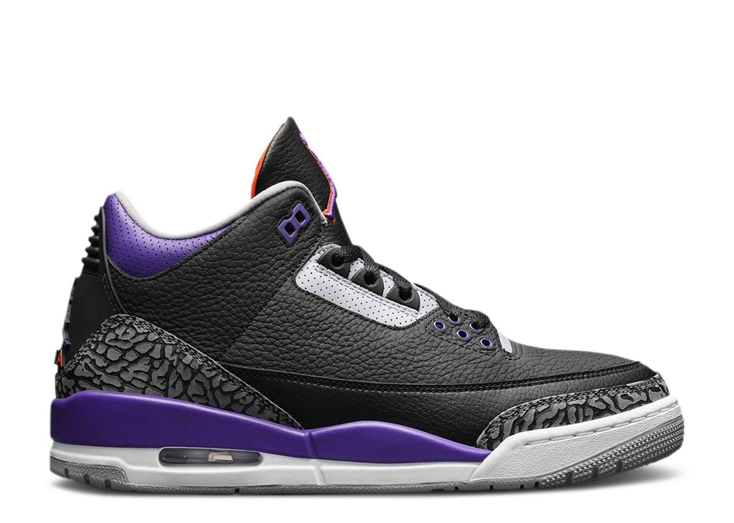 Air Jordan 3 Retro ‘Court Purple’ Revered Footwear Sneakers - Authentic
