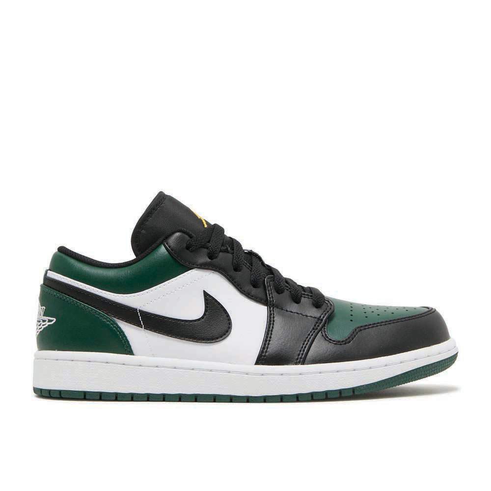 Air Jordan 1 Low ‘Green Toe’ Everlasting Sneaker - Designer Piece