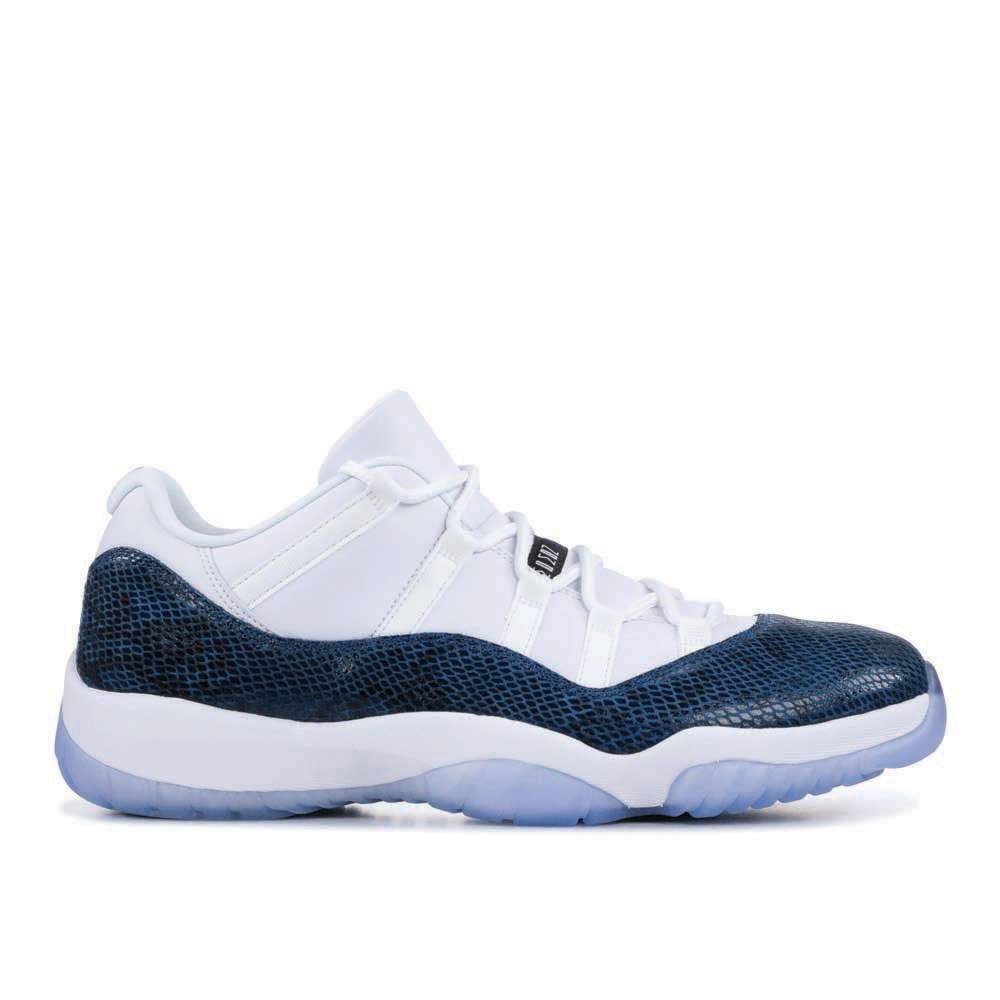 Air Jordan 11 Retro Low ‘Navy Snakeskin’ 2019 Unfading Sneaker Sneakers - Lim...