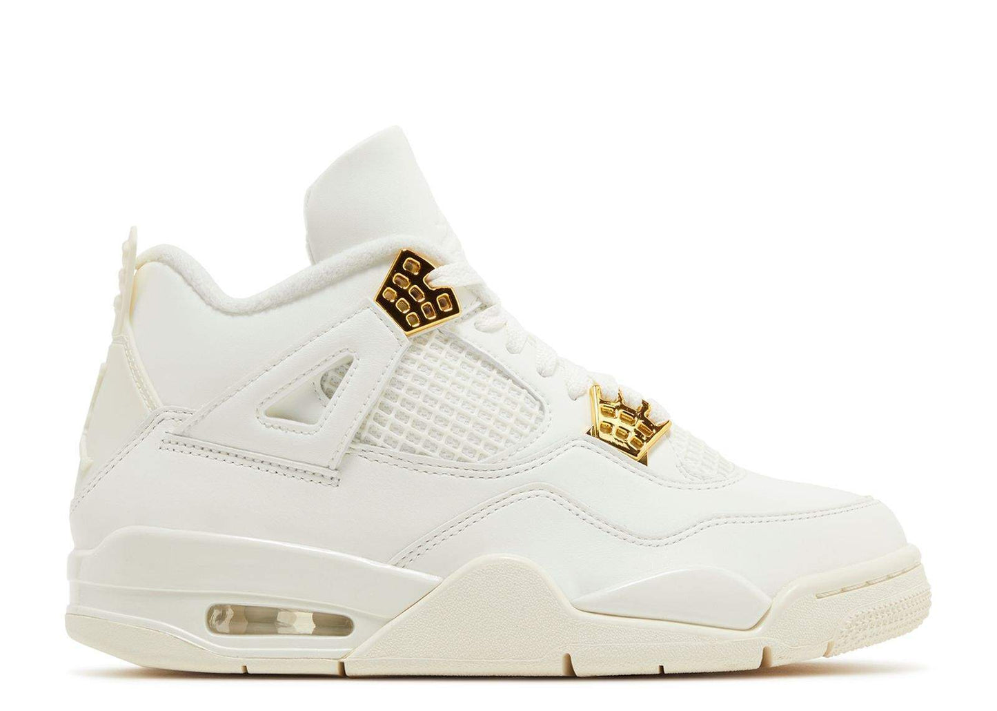 Wmns Air Jordan 4 Retro Metallic Gold Unfading Sneaker Sneakers - Retro Runner