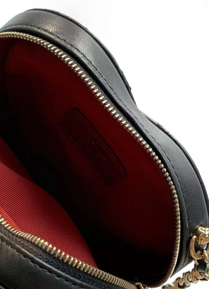Chanel 2026 Quilted CC In Love Heart Bag Black Lambskin