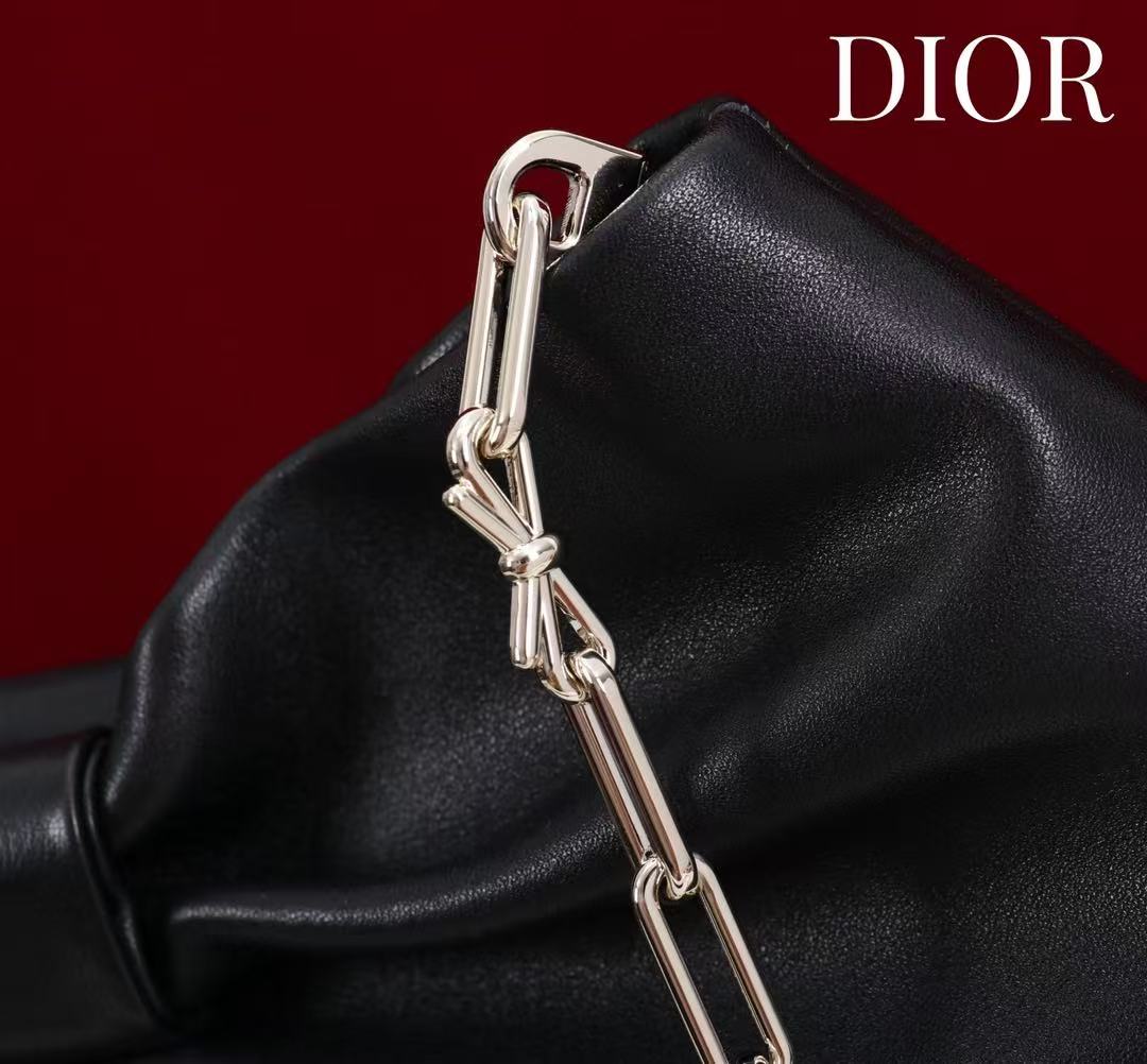 Dior 2026 Bow Bag 27cm Black Lambskin