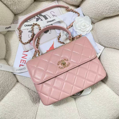 Chanel 2026 Trendy CC Flap Bag 25cm Pink Lambskin