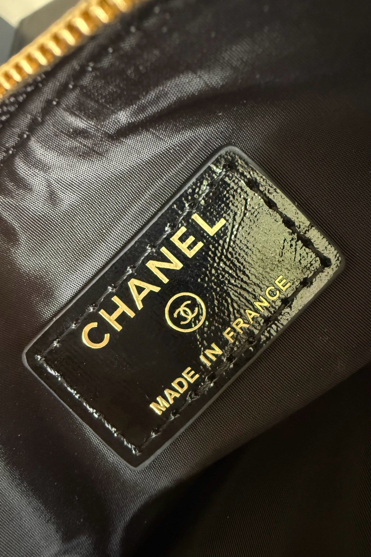 CC 25/56 Small Zipped Case Black Velvet GHW