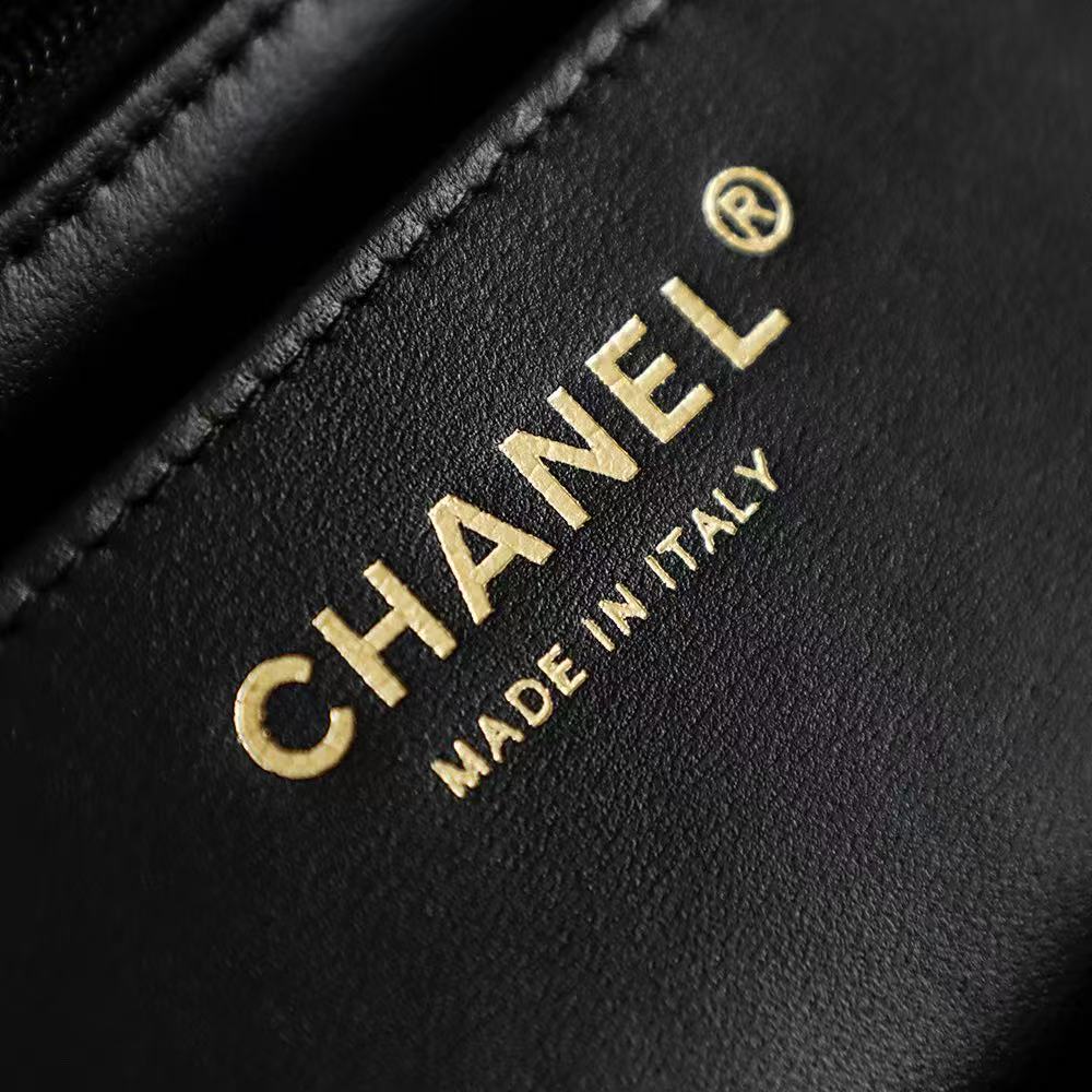 Chanel 2026 Classic 11.12 Bag 20cm Black Sheepskin