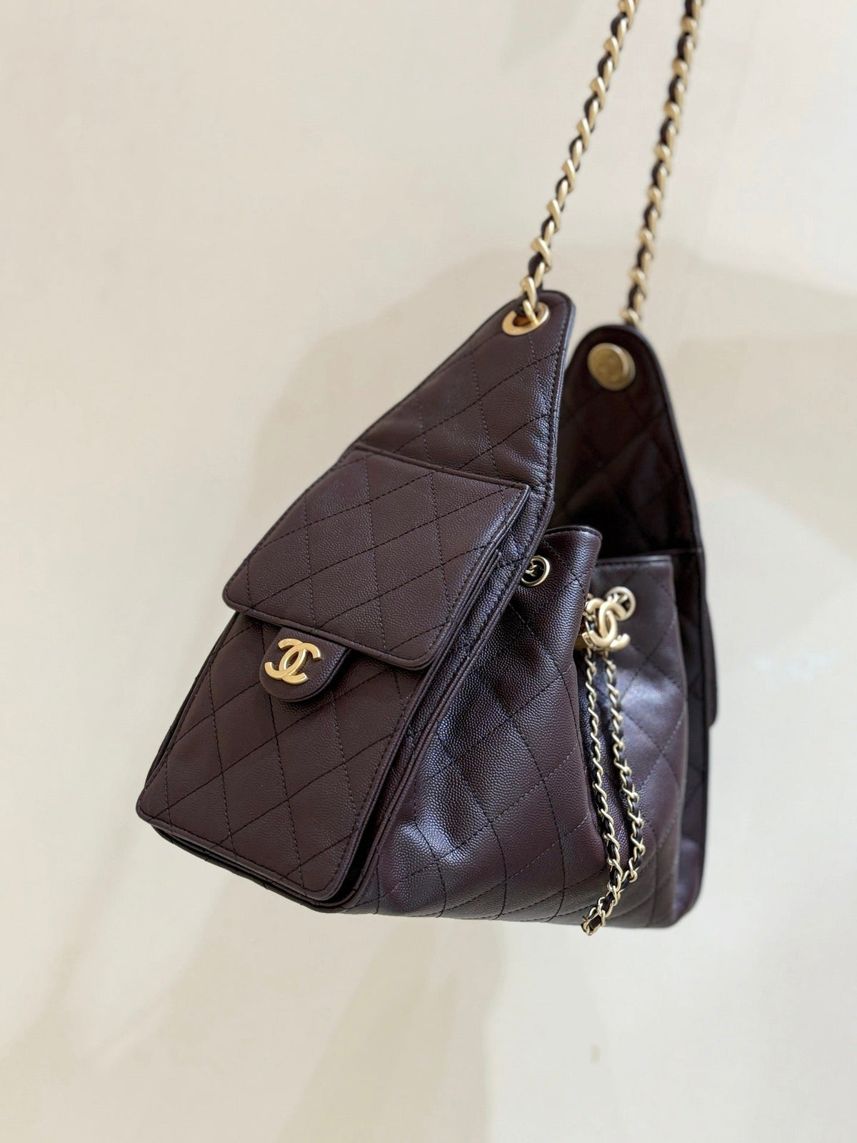CC 26s Hobo Small Bag Chocolate Caviar GHW (Best Version)