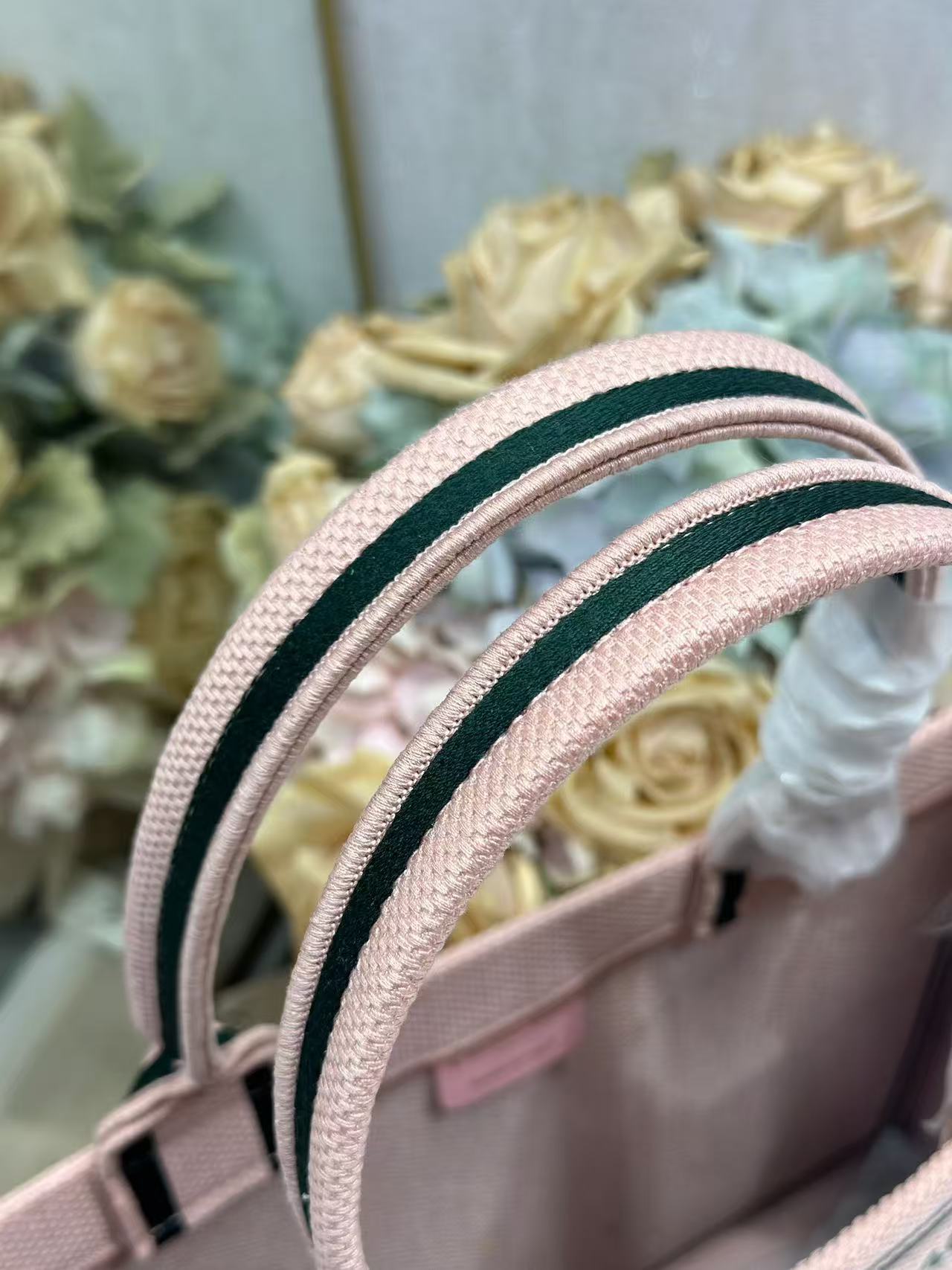 Dior 2026 Book Tote Bag 36cm Embroidered "Les Liaisons Dangereuses" Pink Canvas