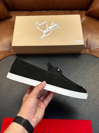 Christian Louboutin Chambeliboat Loafer Black Suede