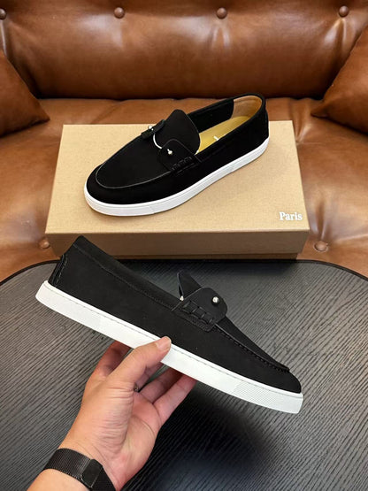 Christian Louboutin Chambeliboat Loafer Black Suede