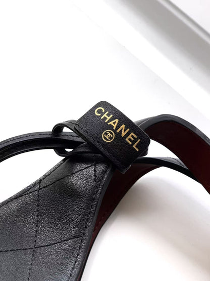 Chanel 2026 Hobo Bag 32cm Black Calfskin Leather
