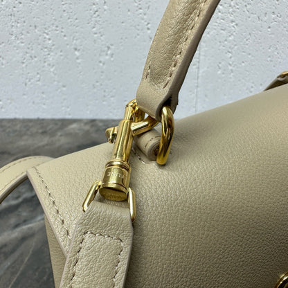 Celine Teen Nino Bag 20.5cm Light Beige Calfskin