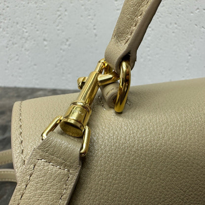 Celine Teen Nino Bag 20.5cm Light Beige Calfskin