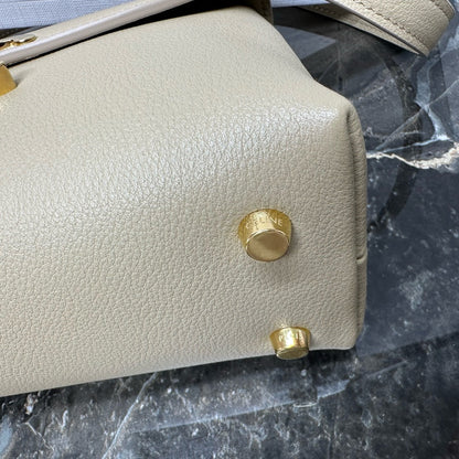 Celine Teen Nino Bag 20.5cm Light Beige Calfskin