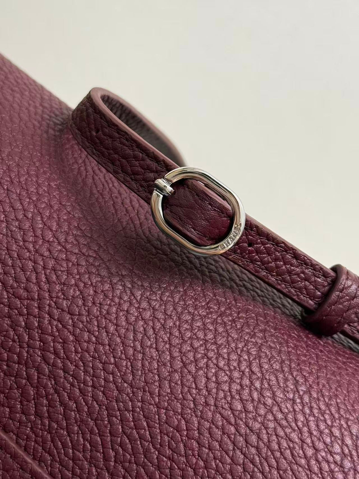 Chanel 2026 Maxi Flap Bag 38.5cm Dark Burgundy Calfskin Sliver Hardware