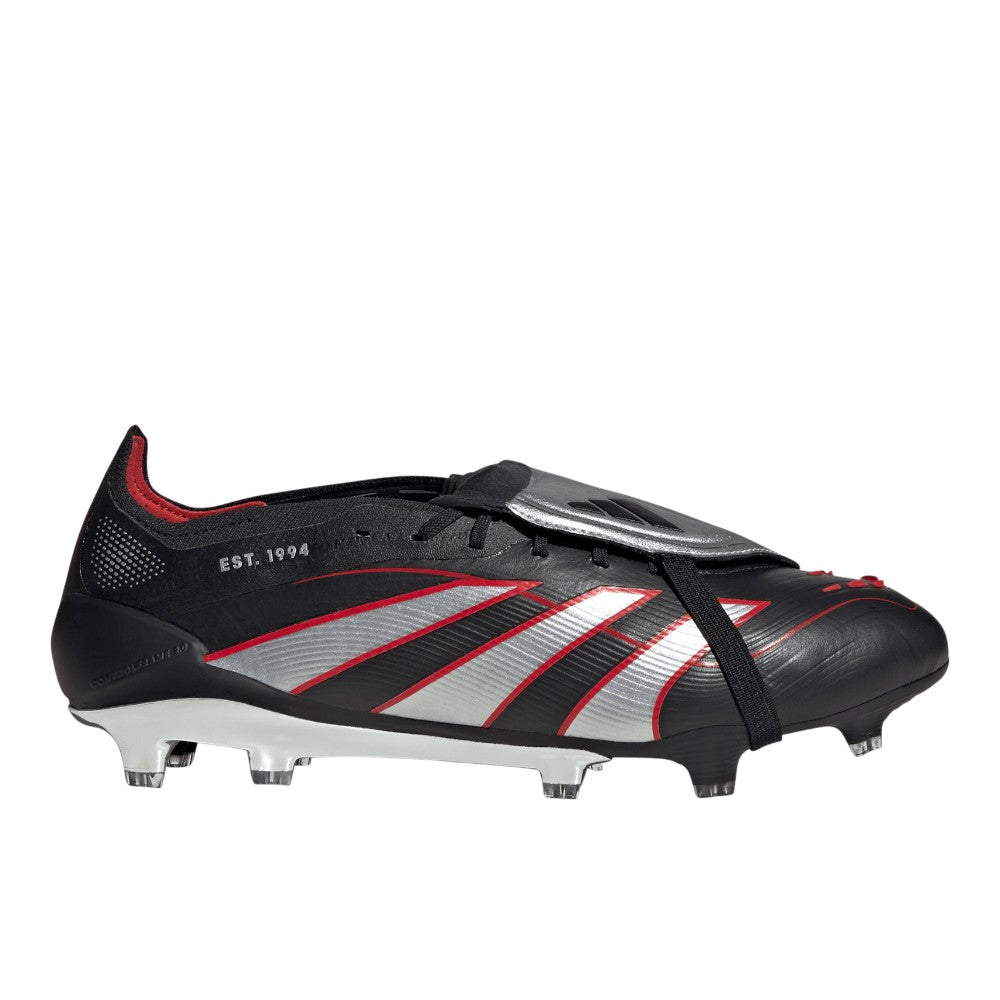 Predator Elite Obsidian Strike Fold-Over Tongue Firm Ground Soccer Cleats