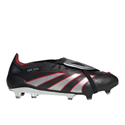 Predator Elite Obsidian Strike Fold-Over Tongue Firm Ground Soccer Cleats