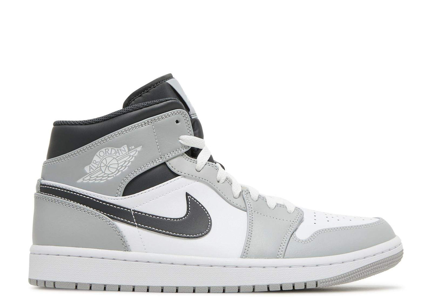 Air Jordan 1 Mid ‘Light Smoke Grey’ Revered Footwear Sneakers - All-Day Comfort
