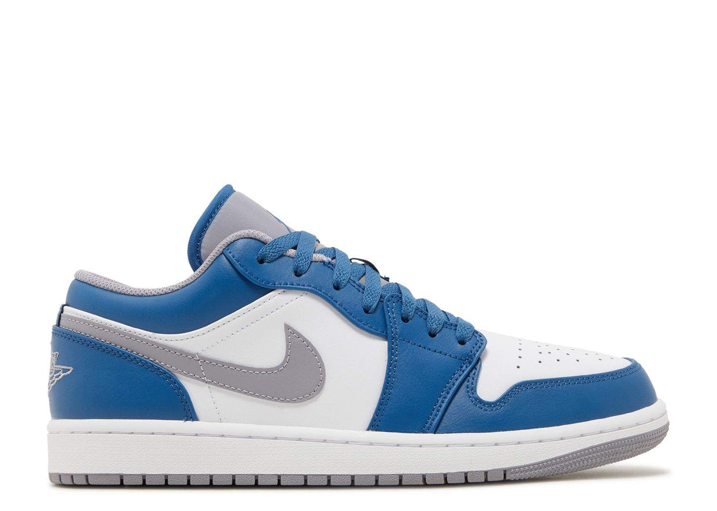Air Jordan 1 Low ‘True Blue Cement’ Unfading Sneaker Sneakers - Fresh Drop
