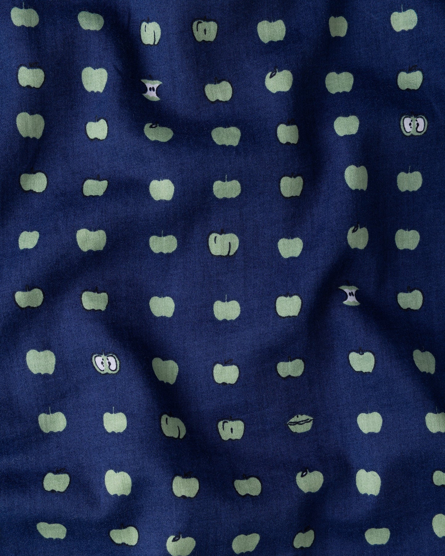 Organic Cotton Navy Pyjama Set, Pipped