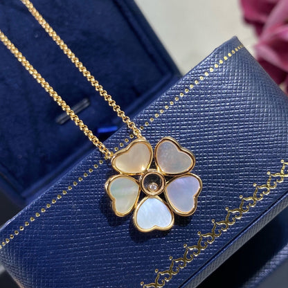 HAPPY HEART FLOWER NECKLACE