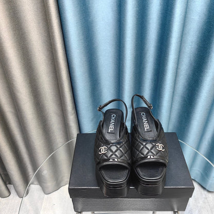 Chanel 2026 Platform Sandal Cowhide 712347